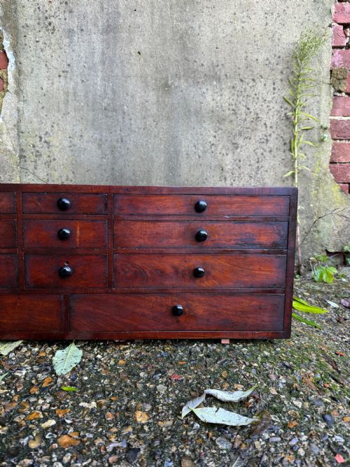 ANTIQUE BANK OF DRAWERS - ADDITIONAL PHOTO 7