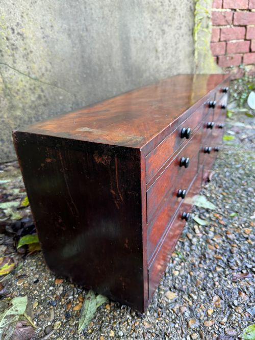 ANTIQUE BANK OF DRAWERS - ADDITIONAL PHOTO 15