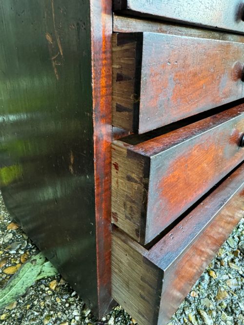 ANTIQUE BANK OF DRAWERS - ADDITIONAL PHOTO 17