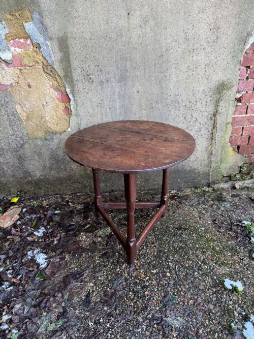GEORGIAN OAK CRICKET TABLE - ADDITIONAL PHOTO 4