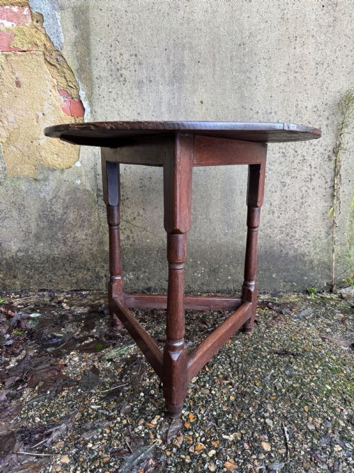 GEORGIAN OAK CRICKET TABLE - ADDITIONAL PHOTO 7