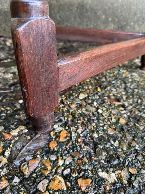 GEORGIAN OAK CRICKET TABLE - ADDITIONAL PHOTO 8