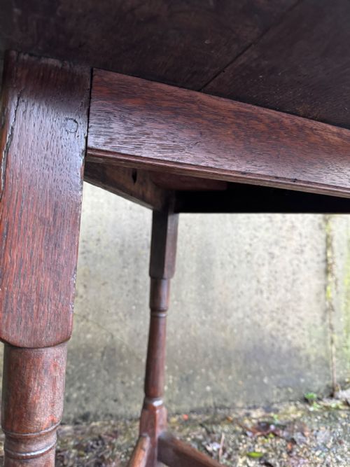 GEORGIAN OAK CRICKET TABLE - ADDITIONAL PHOTO 18
