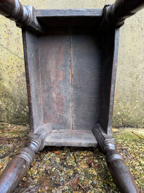 EARLY OAK JOINT STOOL - ADDITIONAL PHOTO 16