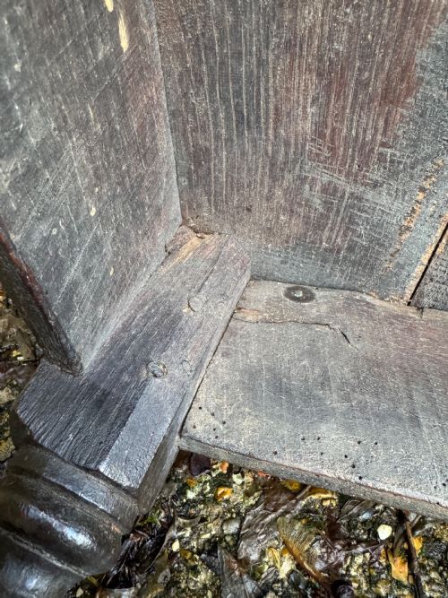 EARLY OAK JOINT STOOL - ADDITIONAL PHOTO 18