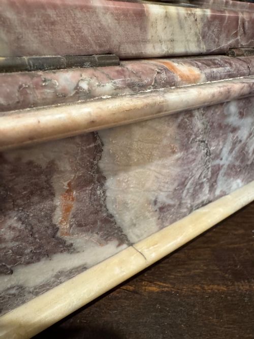ANTIQUE MARBLE CASKET - ADDITIONAL PHOTO 11