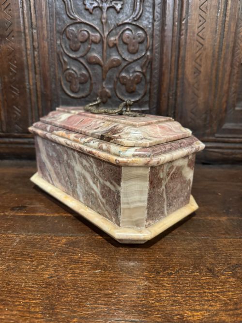 ANTIQUE MARBLE CASKET - ADDITIONAL PHOTO 16