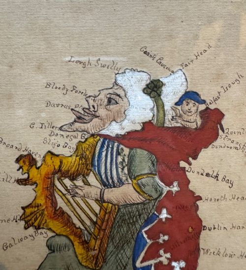 SET OF THREE WATERCOLOUR CARICATURE MAPS - ADDITIONAL PHOTO 6