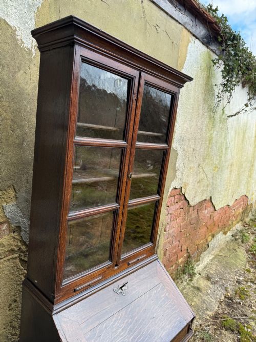 ANTIQUE BUREAU BOOKCASE - ADDITIONAL PHOTO 14