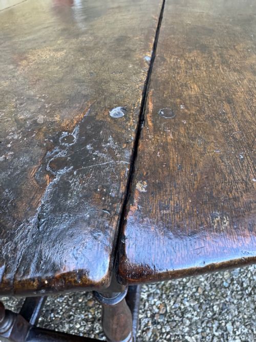 EARLY OAK GATELEG TABLE - ADDITIONAL PHOTO 10