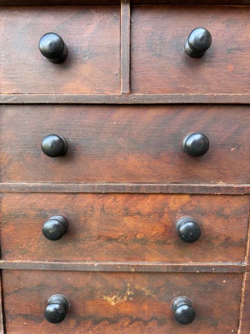 ANTIQUE TABLE TOP CHEST OF DRAWERS - ADDITIONAL PHOTO 7