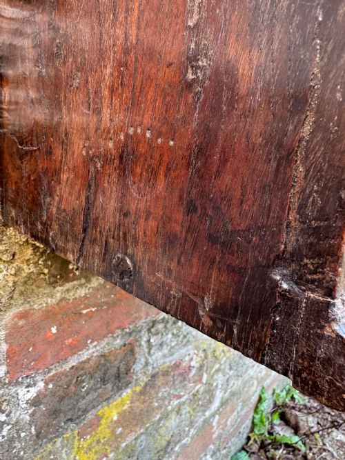 EARLY OAK WALL CUPBOARD - ADDITIONAL PHOTO 11