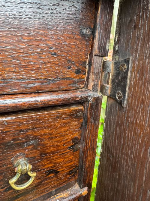 EARLY OAK SPICE CUPBOARD - ADDITIONAL PHOTO 10