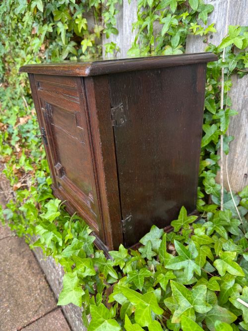 EARLY OAK SPICE CUPBOARD - ADDITIONAL PHOTO 13