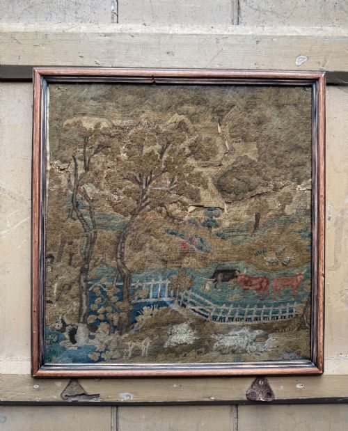 early antique tapestry - CATEGORY: ANTIQUE MISCELLANEOUS - DATED 18TH CENTURY