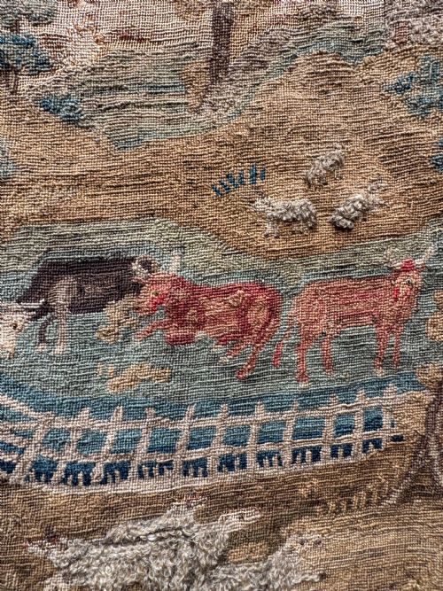 EARLY ANTIQUE TAPESTRY - ADDITIONAL PHOTO 3