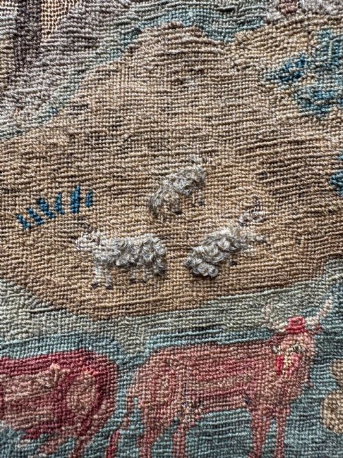 EARLY ANTIQUE TAPESTRY - ADDITIONAL PHOTO 9
