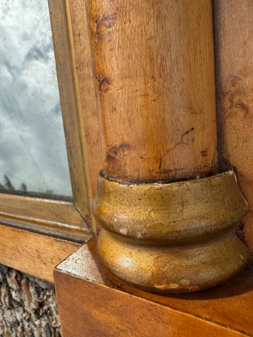 ANTIQUE OVERMANTLE MIRROR - ADDITIONAL PHOTO 6