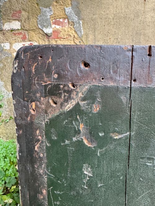ANTIQUE CAMPAIGN CHEST OF DRAWERS - ADDITIONAL PHOTO 13