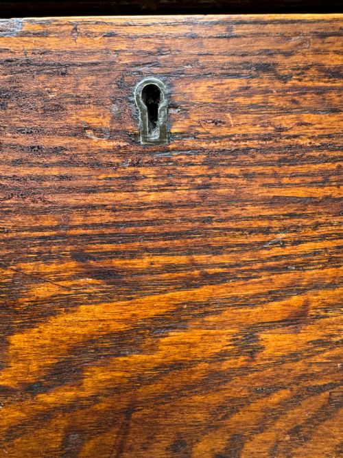 ANTIQUE CAMPAIGN CHEST OF DRAWERS - ADDITIONAL PHOTO 16