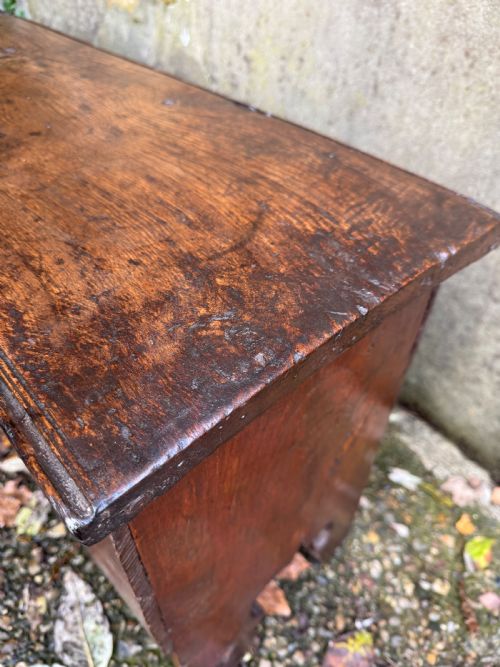 EARLY OAK COFFER - ADDITIONAL PHOTO 8