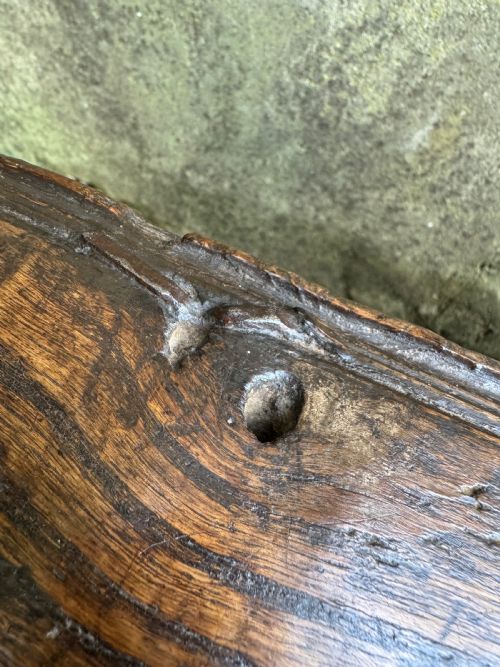EARLY OAK COFFER - ADDITIONAL PHOTO 10