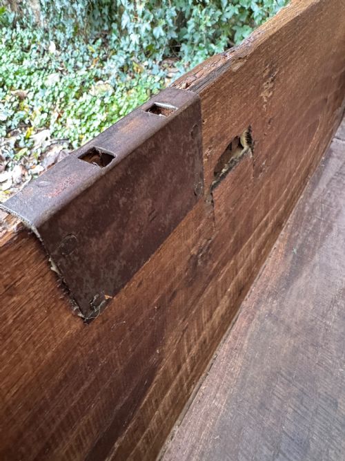 EARLY OAK COFFER - ADDITIONAL PHOTO 15