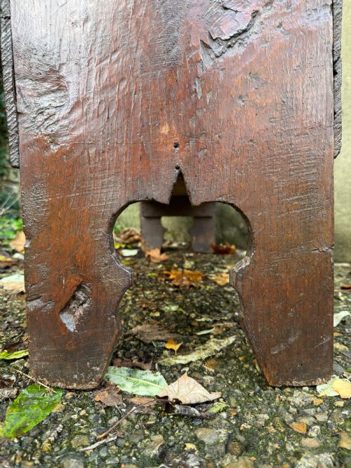 EARLY OAK COFFER - ADDITIONAL PHOTO 23
