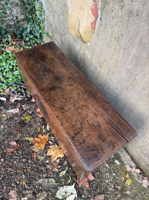 EARLY OAK COFFER - ADDITIONAL PHOTO 12