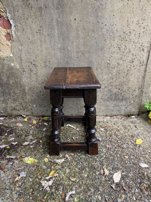 EARLY OAK JOINT STOOL - ADDITIONAL PHOTO 11