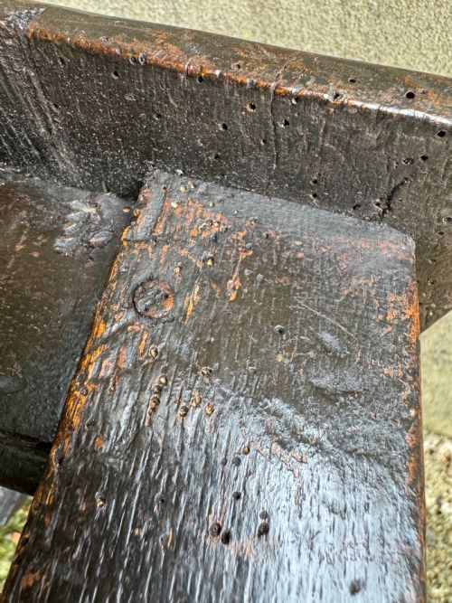 EARLY OAK JOINT STOOL - ADDITIONAL PHOTO 18