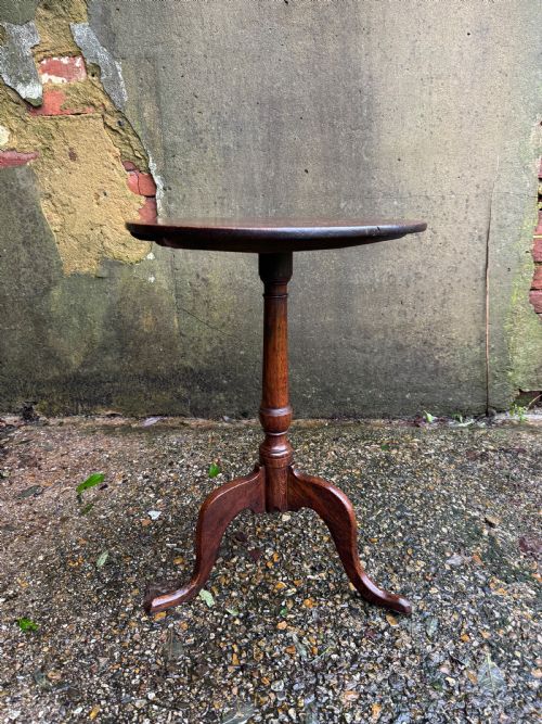 EARLY OAK TRIPOD TABLE - ADDITIONAL PHOTO 6