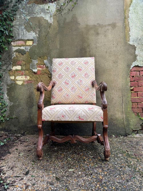 ANTIQUE FRENCH ARMCHAIR - ADDITIONAL PHOTO 1