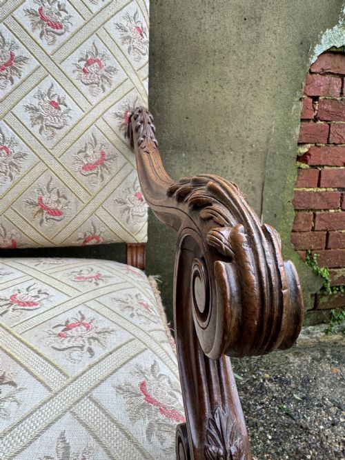 ANTIQUE FRENCH ARMCHAIR - ADDITIONAL PHOTO 4