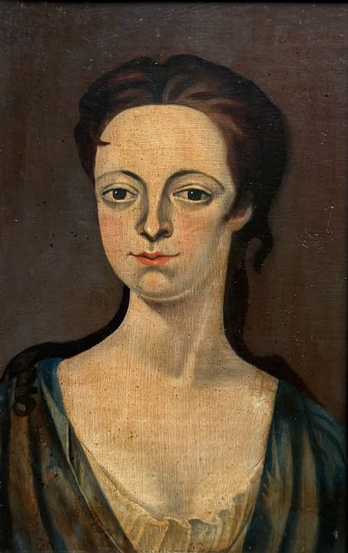 ANTIQUE NAIVE PORTRAIT - ADDITIONAL PHOTO 2