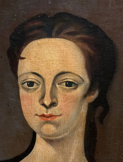 ANTIQUE NAIVE PORTRAIT - ADDITIONAL PHOTO 3