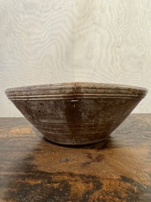 ANTIQUE WOODEN BOWL - ADDITIONAL PHOTO 6