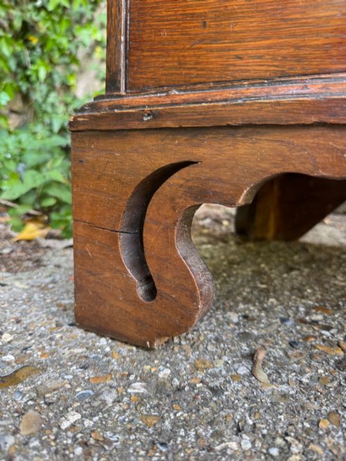 EARLY OAK BUREAU BOOKCASE - ADDITIONAL PHOTO 9