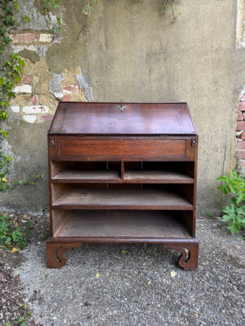 EARLY OAK BUREAU BOOKCASE - ADDITIONAL PHOTO 14
