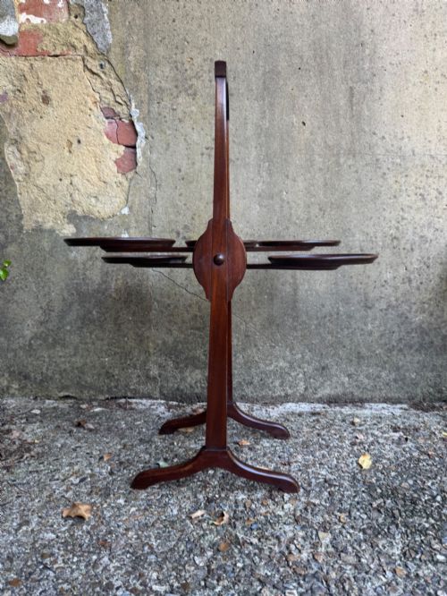 ANTIQUE MONOPLANE FOLDING TEA TABLE CAKE STAND - ADDITIONAL PHOTO 9