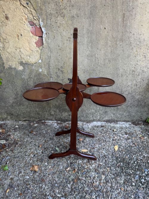 ANTIQUE MONOPLANE FOLDING TEA TABLE CAKE STAND - ADDITIONAL PHOTO 13
