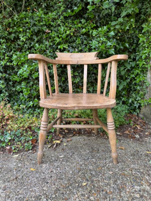 ANTIQUE CAPTAINS CHAIR - ADDITIONAL PHOTO 2