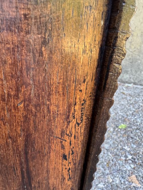 EARLY OAK PLANK COFFER - ADDITIONAL PHOTO 11