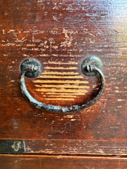 ANTIQUE JAPANESE TANSU CHEST - ADDITIONAL PHOTO 4