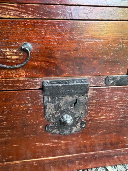 ANTIQUE JAPANESE TANSU CHEST - ADDITIONAL PHOTO 5