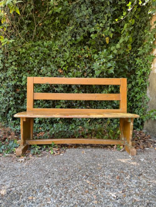 ANTIQUE PINE BENCH - ADDITIONAL PHOTO 1
