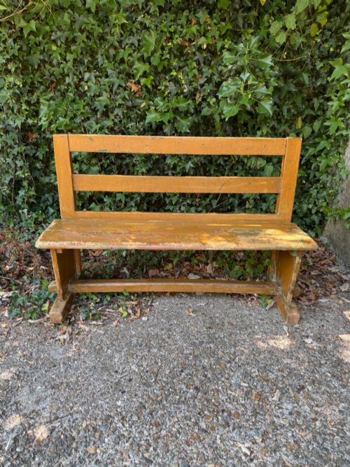 ANTIQUE PINE BENCH - ADDITIONAL PHOTO 2