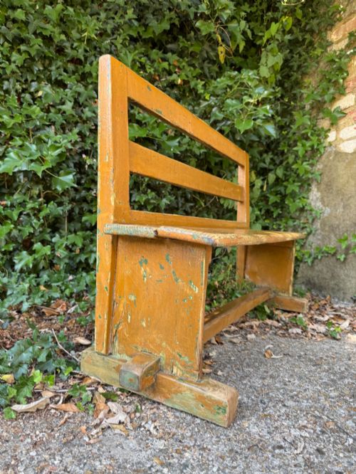 ANTIQUE PINE BENCH - ADDITIONAL PHOTO 8