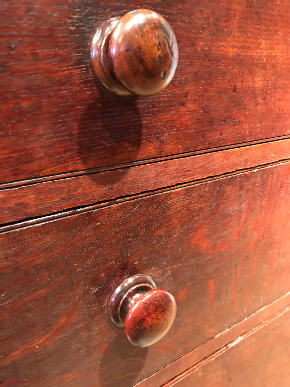 Antique oak chest of drawers  View VI