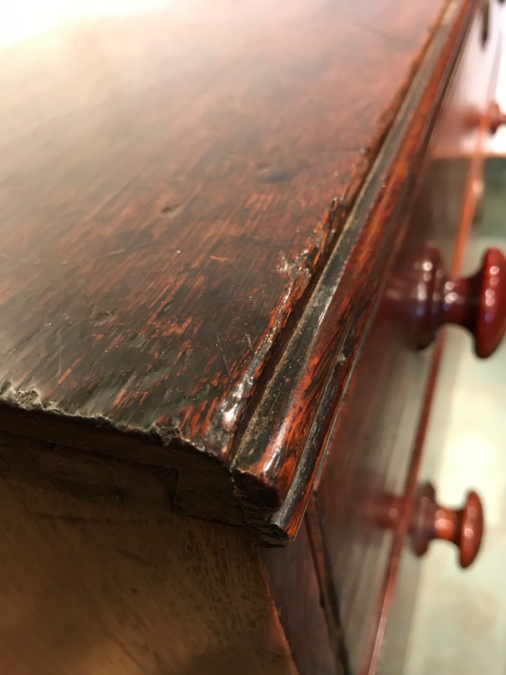 Antique oak chest of drawers  View VIII
